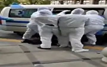 مقاومت مرد مبتلا به کرونا برای قرنطینه نشدن