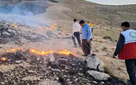 تلاش بی‌وقفه جواب داد؛ آتش در ۳۰ هکتار از مراتع کنگاور مهار شد