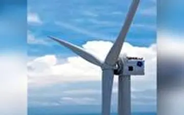 نصب بزرگترین توربین بادی در انگلیس