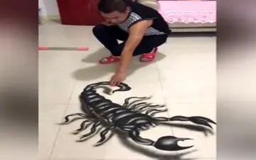 نقاشی سه بعدی حیرت انگیز با شن و ماسه+فیلم