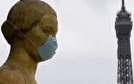 ماسک زدن مجسمه‌ها برای مقابله با ویروس کرونا!