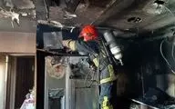 حادثه آتش‌سوزی در خیابان شیخ طوسی شرقی، دو نفر مصدوم شدند