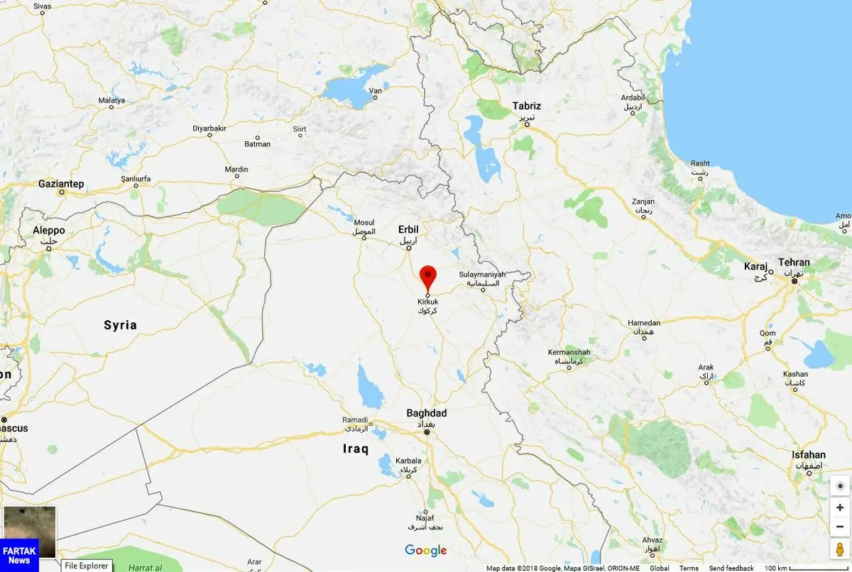حمله به نیروهای الحشد الشعبی در جنوب غرب کرکوک عراق