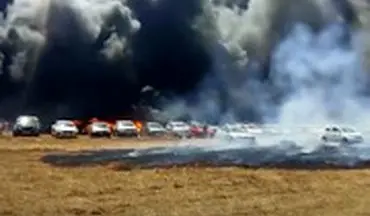 صدها خودرو به دلیل گرما در هند آتش گرفتند!