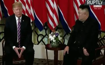 دیدار ترامپ و اون آغاز شد