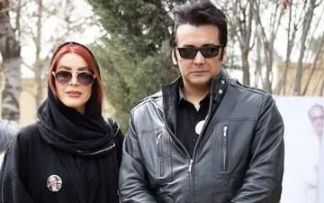 تیپ و ظاهر حسام نواب صفوی و گلشید بحرایی در مراسم سالگرد درگذشت علی معلم