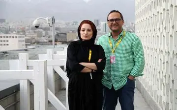 «نگار جواهریان» و «رامبد جوان» به همراه اقای بازیگردر تورنتو