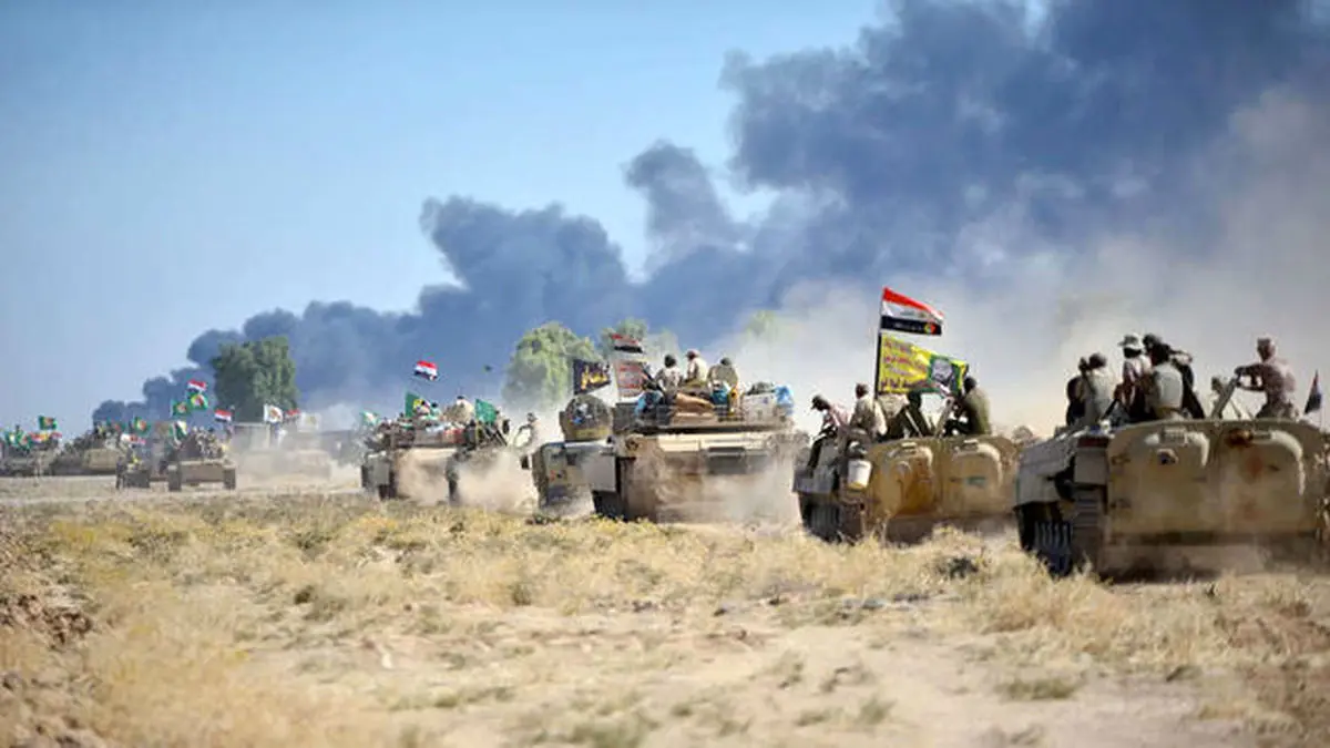 استقرار نیروهای کرد و عراقی در گذرگاه ابراهیم الخلیل با نظارات آمریکایی