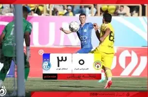 خلاصه بازی فجر 0 - استقلال 3 + ویدئو