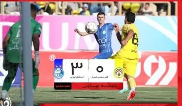 خلاصه بازی فجر 0 - استقلال 3 + ویدئو