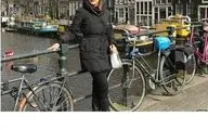 پوشش اروپا گردی هلیا امامی در هلند (عکس)