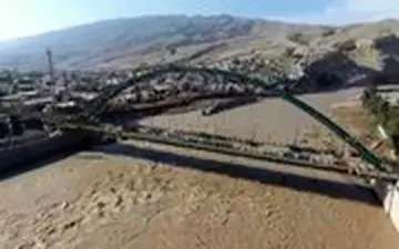 فیلم هوایی از وضعیت پلدختر؛ ۸روز بعد از سیل