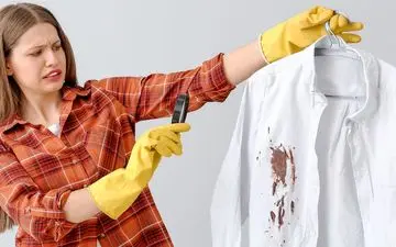  لکه چربی کهنه روی لباس را با این ترفندها از بین ببرید