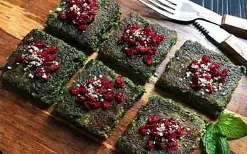 کوکو سبزی با زرشک و گردو| طعمش خیلی عالیه!