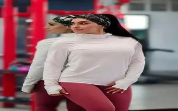 متفاوت‌ترین عکس مریم آهن‌خای دارنده مدال طلای جهانی فیتنس مدلینگ 