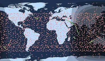 نمای خیره‌کننده و ترسناک ماهواره‌های استارلینک دور زمین
