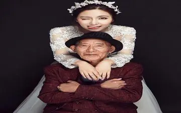 دختر زیبای 25 ساله با پدربزرگش ازدواج کرد + عکس ها