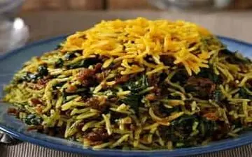 طرز تهیه  اسفناج پلو با گوشت قلقلی/بیا تا نکات حرفه‌ای رو بهت بگم!