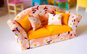 مبل مینیاتوری برای عروسک ها، چگونه بسازیم؟ + ویدئو