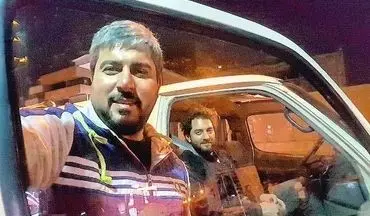 سلفی محسن کیایی به همراه بهرام رادان در چهار راه استانبول (عکس)