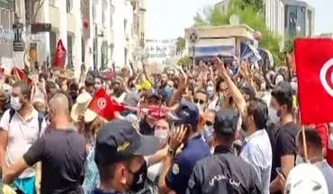 ناآرامی های گسترده در مناطق مختلف تونس
