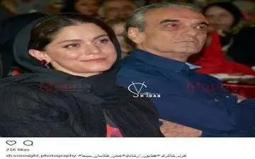 غزل شاکری و همایون ارشادی در جشن عکاسان سینما (عکس)