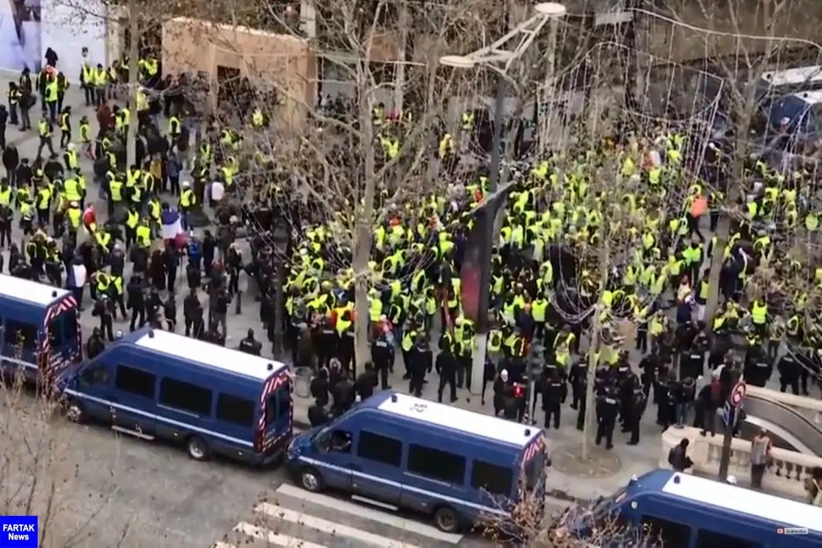 پنجمین دور تظاهرات جلیقه زردهای فرانسه آغاز شد