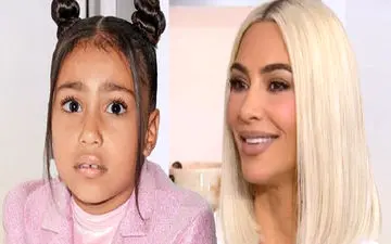 نورث وست با موهای آبی و پیرسینگ خاص خبرساز شد | حمله کاربران به کیم کارداشیان