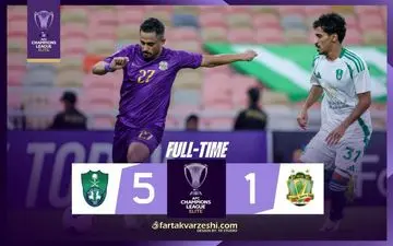 خلاصه بازی الاهلی عربستان 5 - الشرطه عراق 1 + ویدئو