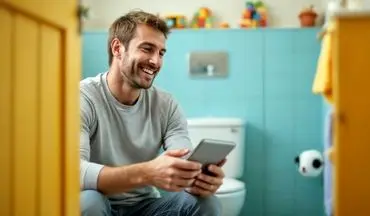 اگر با گوشی به توالت می‌روید، این مطلب را حتماً بخوانید!