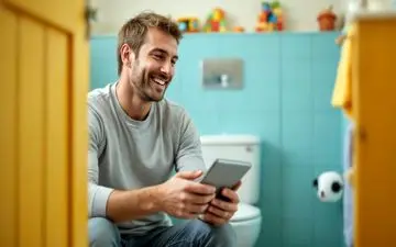 اگر با گوشی به توالت می‌روید، این مطلب را حتماً بخوانید!