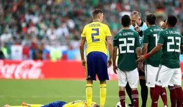 زودترین اخطار تاریخ جام جهانی در بازی مکزیک – سوئد ثبت شد