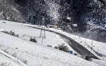 بارش برف سنگین در گردنه حیران