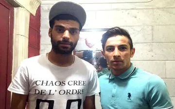 دیدار مهدی طارمی و فرشاد احمدزاده از کودک بیمار+عکس