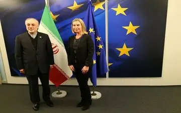در بروکسل؛ صالحی با موگرینی دیدار و گفتگو کرد