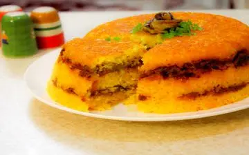 طرز تهیه ته چین خورش قیمه؛ خوشمزه و اصیل به روش سنتی