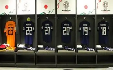  رختکن ژاپن قبل از بازی با تیم ملی ایران/ تصاویر