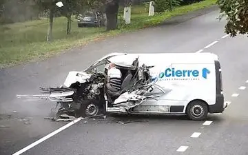 سرانجام رانندگی با حالت خواب آلودگی! + فیلم