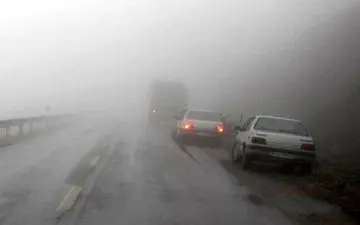 مه غلیظ تردد در گردنه‌های خراسان‌شمالی را مختل کرد