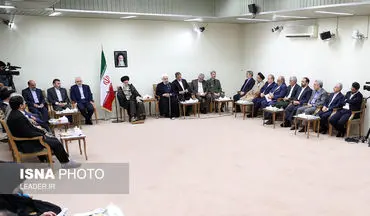 گزارش تصویری / دیدار رئیس‌جمهور و اعضای هیئت دولت با مقام معظم رهبری