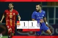 خلاصه بازی استقلال خوزستان 1 - فولاد 1 + ویدئو