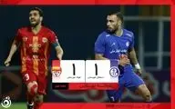خلاصه بازی استقلال خوزستان 1 - فولاد 1 + ویدئو