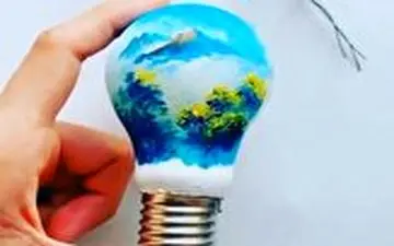 ایده جالب رنگ آمیزی لامپ