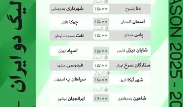 جمعه داغ در لیگ دو؛ هفت دیدار سرنوشت‌ساز در هفته سوم گروه B
