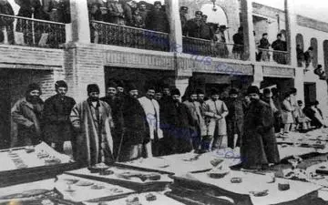 تصویری دیدنی از سفره های افطاری در دربار ناصرالدین شاه