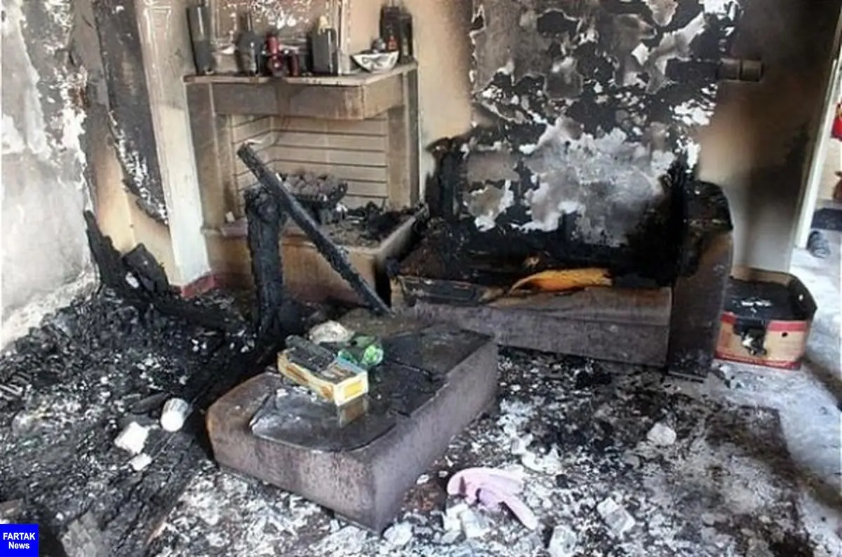 ۲ مرد خانه ای را در رشت به آتش کشیدند+ عکس