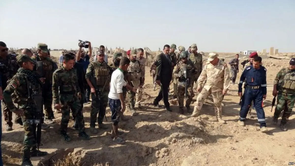  یک گور جمعی در غرب موصل در شمال عراق کشف شد