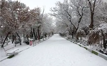 تصویری دیدنی از رهبر انقلاب در هوای برفی تهران