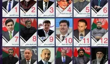 نامزدهای انتخابات ریاست جمهوری افغانستان را بشناسیم
