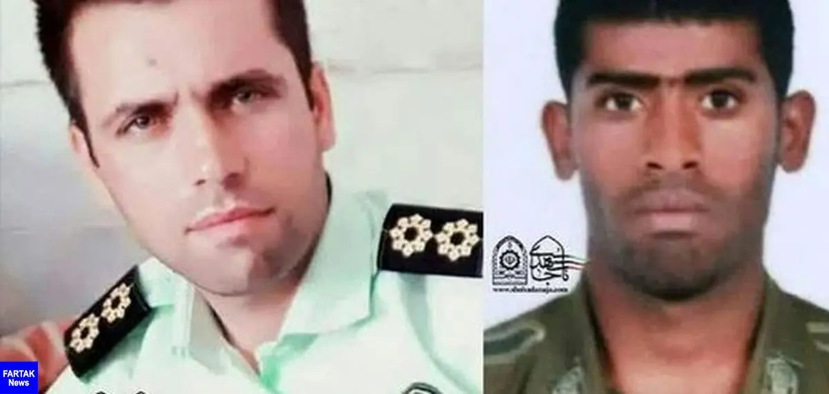 اولین تصویر از ستوان دوم داریوش رنجبر و سرباز وظیفه ناصر درزاده شهدای انفجار تروریستی چابهار